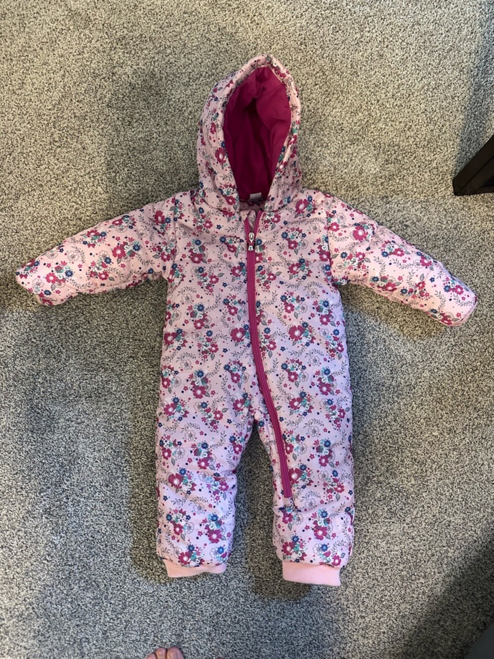 ✨Disney Minnie Baby Pink Floral Lined Jacket Snowsuit✨